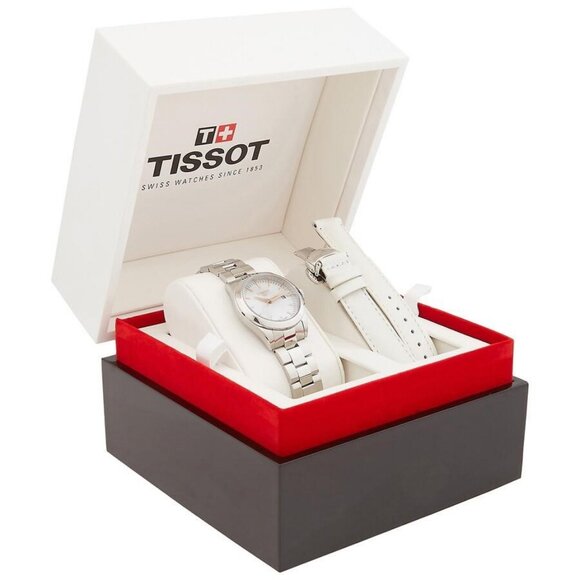 NWT Tissot Fashion Ladies Quartz 316L Stainless Steel Authentic Watch - Picture 4 of 4